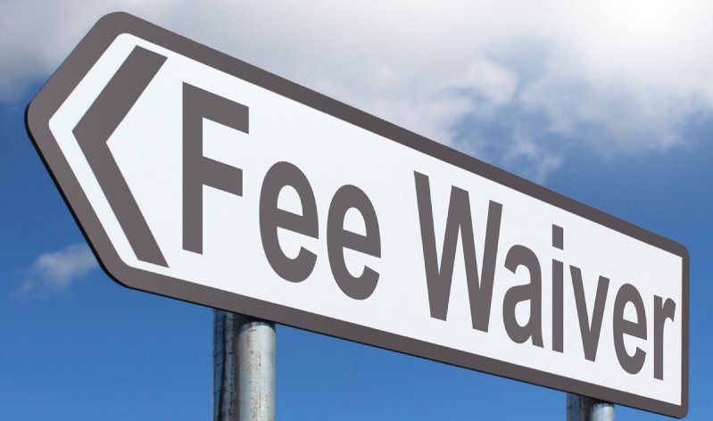 Exam and fee waiver
