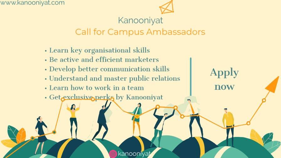 Perks for Kanooniyat's Campus Ambassador Program