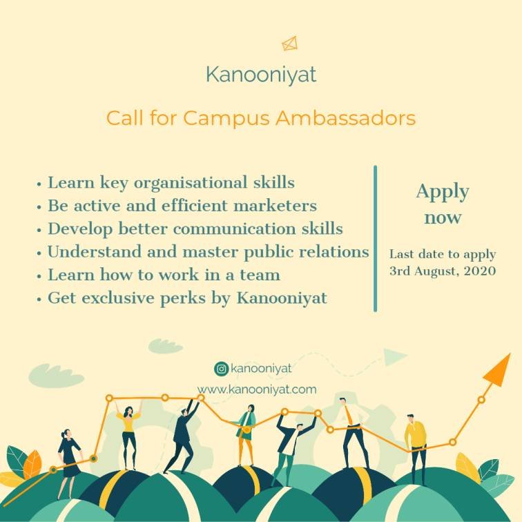 Perks for Kanooniyat's Campus Ambassador Program