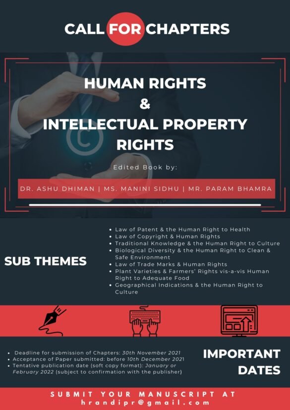 Call for Papers Human Rights & Intellectual Property Rights