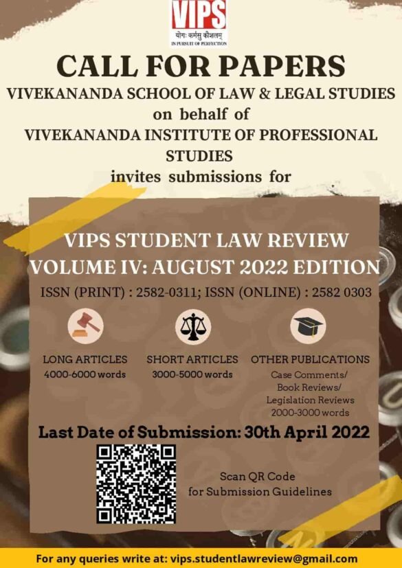 VIPS Student Law Review