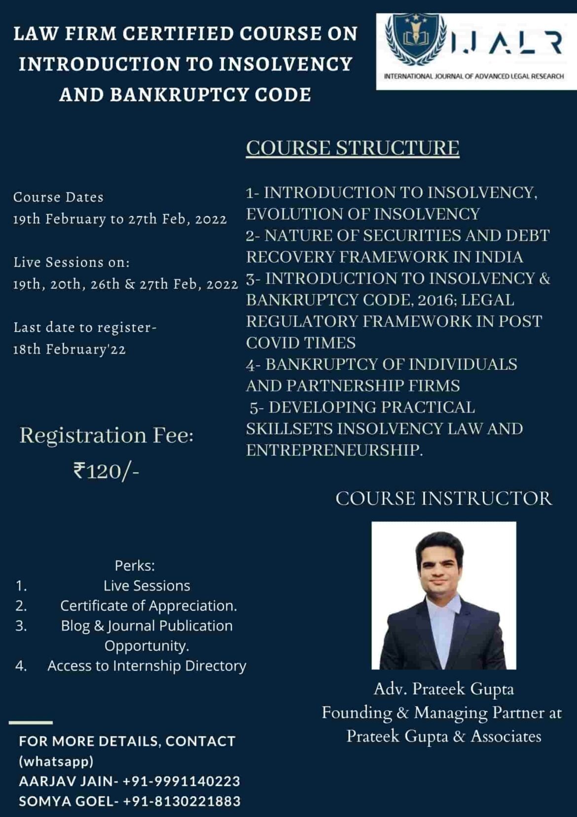 IJALR Insolvency and Bankruptcy Code