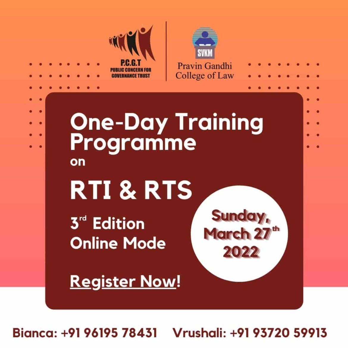 Pravin Gandhi College of Law SVKm